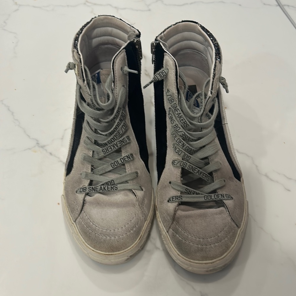 golden goose sneakers lightly worn size 33